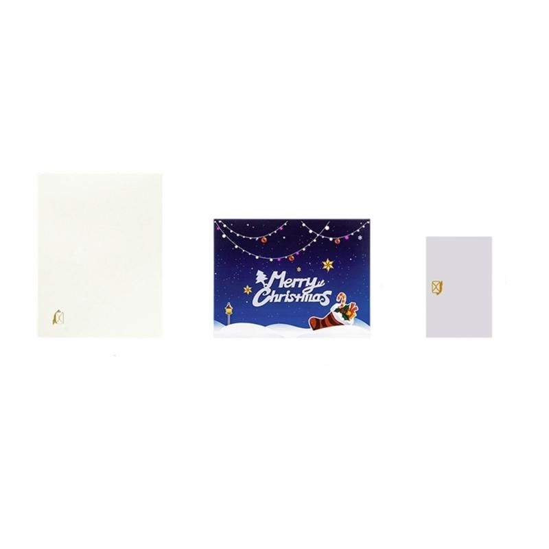 

Lighted Up Musical Christmas Greeting Card Light And Sound Holiday Card For Adult Children Birthday Festival Decoration 1
