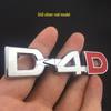 Toyota D-4D Car Mod Metal Badge for Prado, Highlander, and Land Cruiser