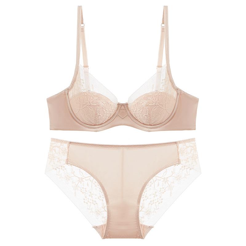 Conjunto de Sutiã Zodíaco de Renda Vermelha Bordada - Nova Coleção de Lingerie Francesa