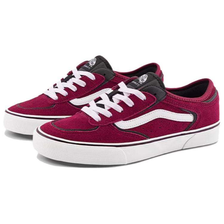 Vans Ua Rowley Classic Comfortable Versatile Low-Top Skate Shoes Unisex Sneakers Purple Red VN0A4BTT4QU1