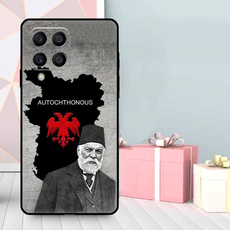 Albania Passport Case For Samsung Galaxy M06 M11 M31 M14 M34 M54 M12 M32 M52 M15 M13 M16 M36 M56 M53 M35 M55