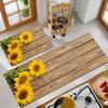 Beautiful Sunflower Print Area Rug, Soft Non-Slip Machine Washable Floor Mat for Kitchen Bathroom Entryway Home Decor