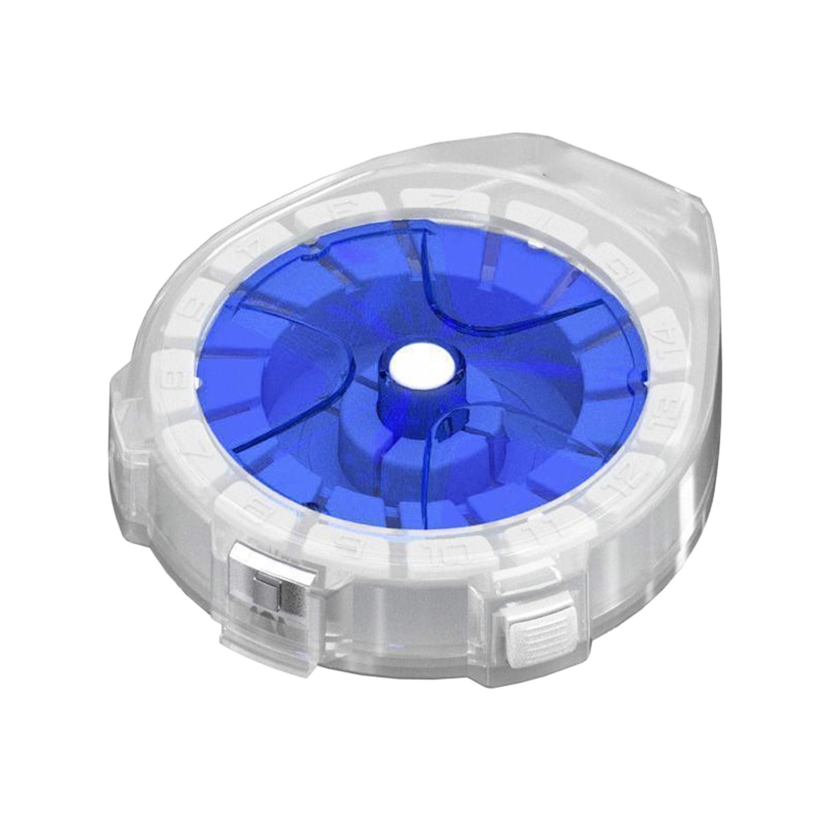 

Fishing Line Storage Box with Cutter Anti-Reverse Reel for Carbon Line Plastic Multifunctional Organizer синій