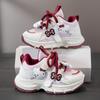 Children's Dad Shoes Breathable Girls Sneakers Spring 2026 Girls Casual Shoes Lightweight Soft-soled Running Shoes