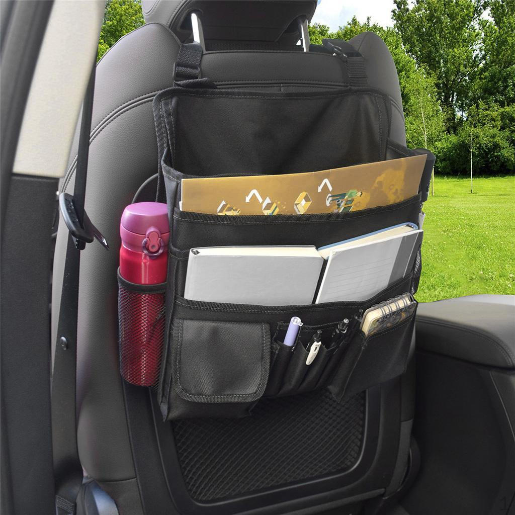 

Back Organizer Multi- Car Accessories Storage Automotive Bag For Adults Outdoor Black B