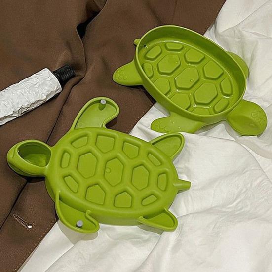 1/2Pcs Tortoise Soap Dish PP Material Soap Holder Shower Bathroom Kitchen Anti-Slip Soap Tray Home Decor