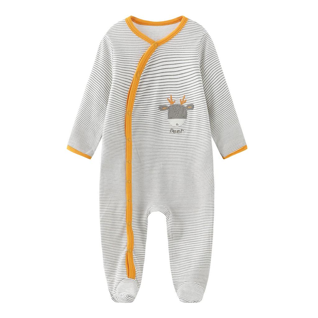 Neugeborenen Lang Neugeborenen Offen Ein Baby Alle Baby Monate [MAMIMAKA] Kleid, Baumwolle, Ärmel, Kleidung, Vorderseite, Beine, Stück, Herbst/Winter, Dusche, Jahreszeiten,