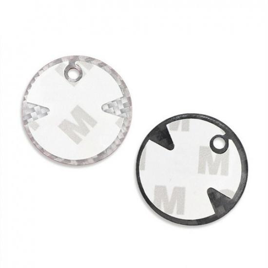 1x Real Carbon Fiber Car Interior Start Button Cover For Ford Focus Mondeo