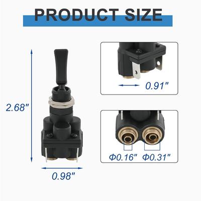 Air Electric Toggle Valve Paddle Switch K295-362-1 For Peterbilt 918309