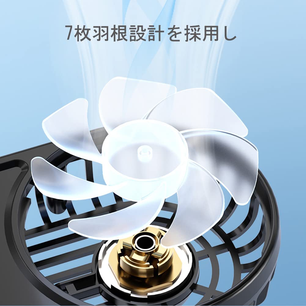 Raksonic Car USB Strong Airflow LED Mounts to Air Improves Air Energy Reduces Prevents Suitable for Cars and Offices Fan, Dual-Head Fan, Airflow,