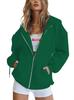 Cross-Border Zipper Hooded Cardigan with Pockets - Casual Long Sleeve Hoodie