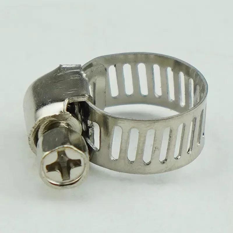 Adjustable Stainless Steel Screw Band Hose Clamps Car Fuel Tube Pipe Clamp Worm Gear Plier Tools Faucet Water Pipes Fasteners