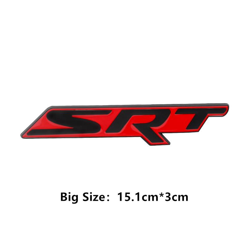 Metal 3D Car Rear Trunk Stickers For Charger Srt Emblem Badge Sxt Challenger Durango Viper Caliber Grill Emblem Badge Decoration