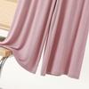 Summer Modal Plus-Size Loose Wide-Leg Cropped Pants - Korean Style High-Waist Casual Trousers