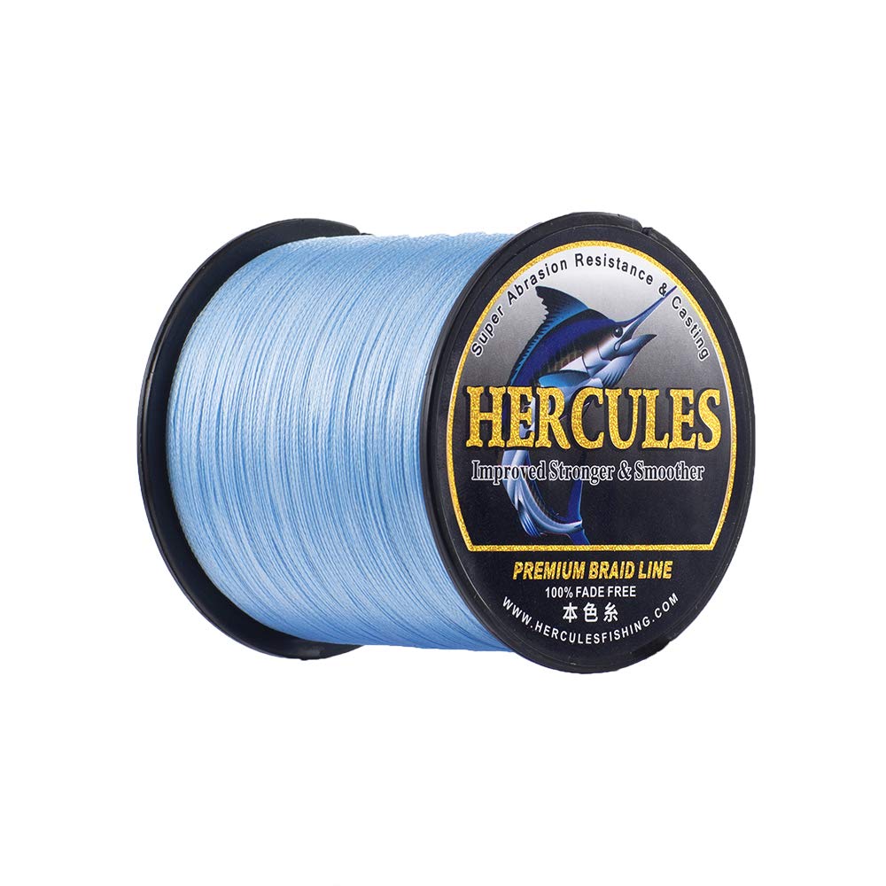 Hercules PE Fishing Line Suitable for various fishing styles including surf sea boat and Highly durable and resistant to - Colorfast, 4-strand
