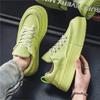 2024 New Breathable Canvas Shoes, Breathable and Versatile Green Casual Board Shoes, Men's Fashionable Sports Shoes Size 39-44
