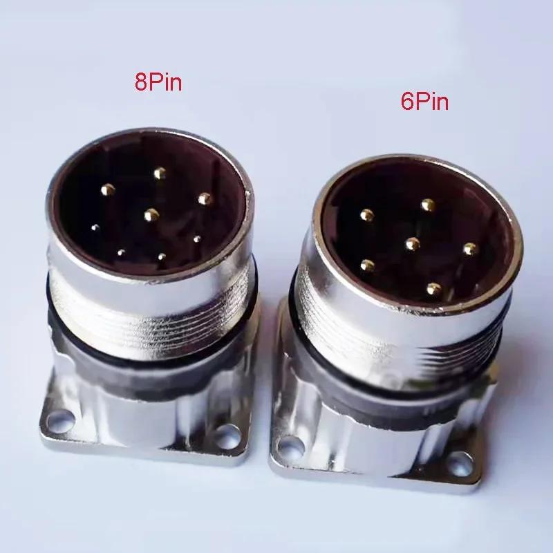 M923 Industrial Stainless M23 Encoder 6Pin 8Pin Aviation Connector Male Female Plug Socket Servo Motor Power Signal Adapter