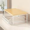 Kitchen Countertop Organizer Storage Shelf with Wire Basket Drawer Double-Tier Space-Saving Rack for Coffee Maker Spices Vegetables Fruits