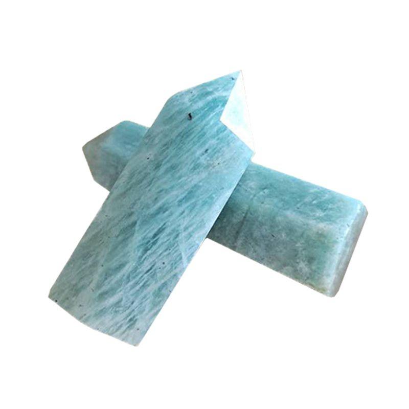 Unique 1pc Natural Blue Amazonite Stone Crystal Wand For Spiritual Growth And Healing