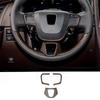 A87Q-Car Wood Grain Steering Wheel Trim Frame Cover Sticker Car Inner Accessories for Toyota Alphard 40 Series + LHD