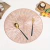 1PC Round Placemats Dining Table Mats Kitchen Hollow Out End Table Decoration Mat