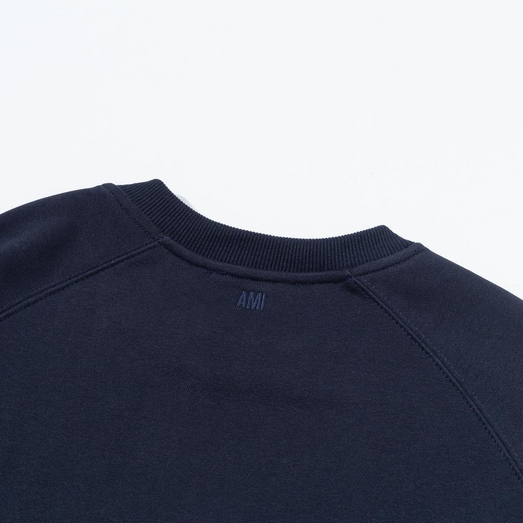 666 AMI Podzim/Zima Nový Produkt Háčkované Abeceda Pletení Mikro Štítek Ručník Výšivka Vložka Rameno Kulatý Výstřih Mikina Pánská Mikina