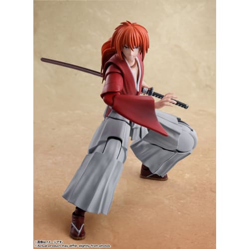 TAMASHII NATIONS S.H.Figuarts Rurouni Kenshin: Meiji Swordsman Romantic Story - Himura Kenshin, approximately 135mm, PVC & ABS painted action figure