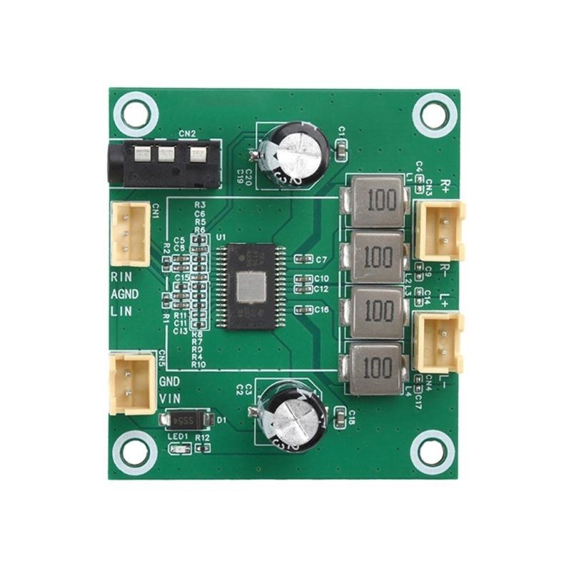 50W+50W Two Channel Class D Amplifiers Board DC5V-26V Input for Stereo Speakers High Efficiency
