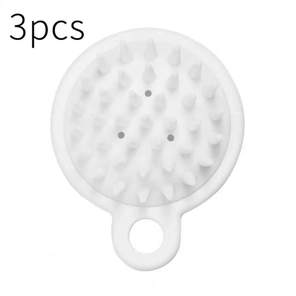 Dandruff Removing Scalp Massager - White Durable, Flexible Versatile, Shampoo Cleaning Brush