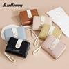 New women's wallet short women's high-end wallet ins women's contrasting color zipper wallet women's pu small wallet women