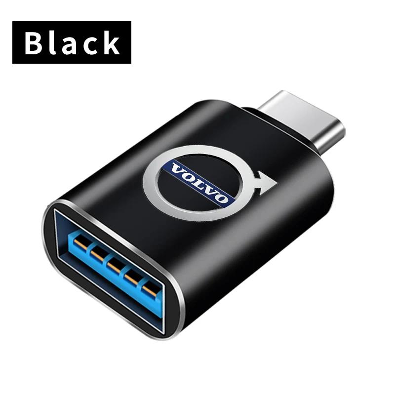 Type C To USB Port Converter Charging Cable Adapter For Volvo XC-Classic V60 V40 XC90 S60 XC60 V70 S90 XC40 V90 C40 S40 S80L