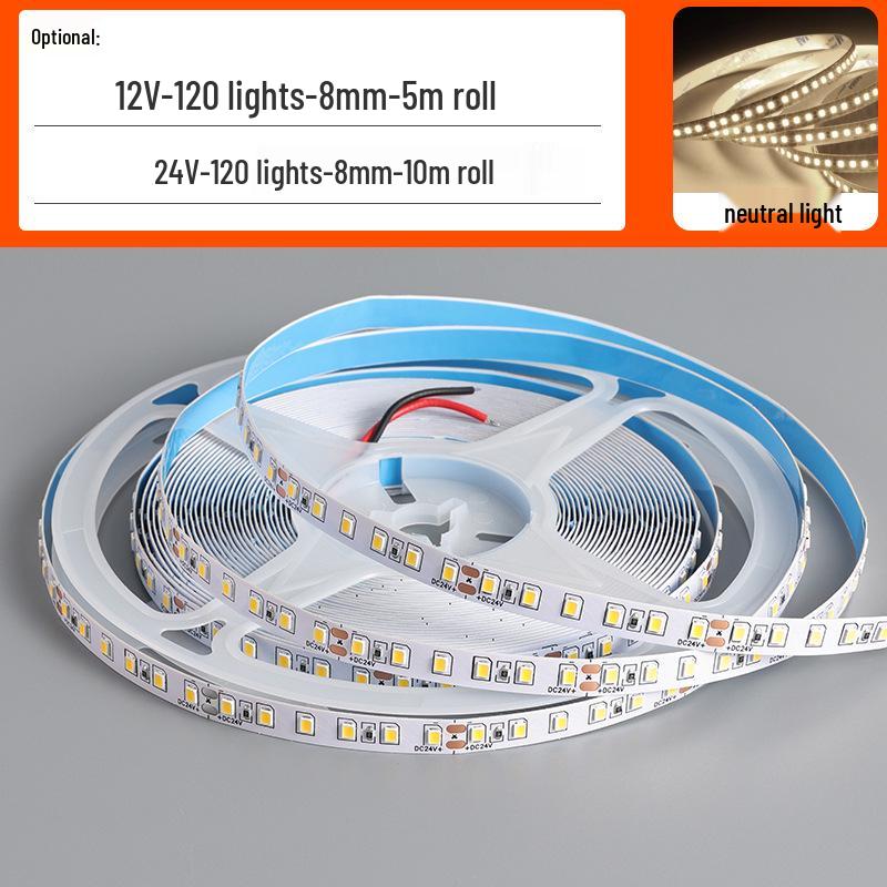 Self-Adhesive 24V SMD LED Strip Lights – Super Bright Linear Light for Exhibitions, Furniture, and Households