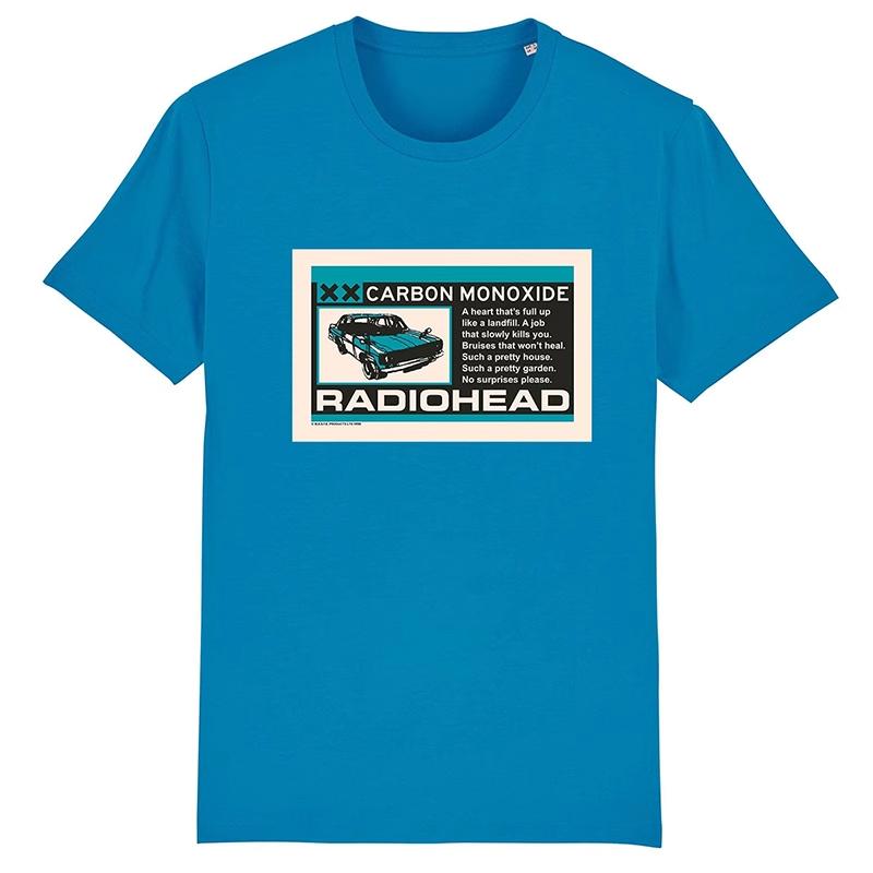 2025 Radiohead, Americké retro klasické nadměrné tričko s krátkým rukávem z rockové punkové kapely