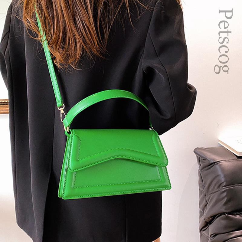 Designer Shoulder Bag Casual Solid Color Leather Small Handbags 2023 New Fashion Women'S Bag Square Flap Crossbody Bags