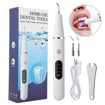 Pulitore per tartaro dentale ad ultrasuoni Macchina per la pulizia Strumenti per la pulizia dei denti Macchie di tartaro Rimozione del tartaro Pulitore wireless
