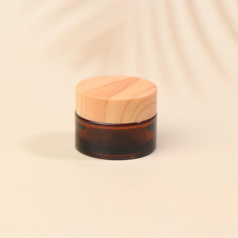 5/10/15/20/30/50/60/100G Dark Tan Cream Bottle Glass Separate Bottle Face Cream Eye Cream Box Travel Empty Cosmetic Container
