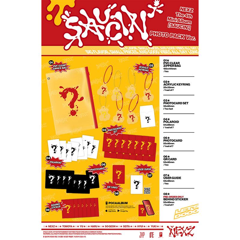 [Pre-order]NEXZ - 4TH MINI ALBUM [SAUCIN] PHOTO PACK Ver.(Online Benefit)