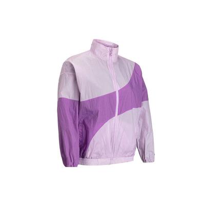 Trenings Sport Fritid Vevd Løs Langermet Jakke Dame Jakke Lilla 1382762-543