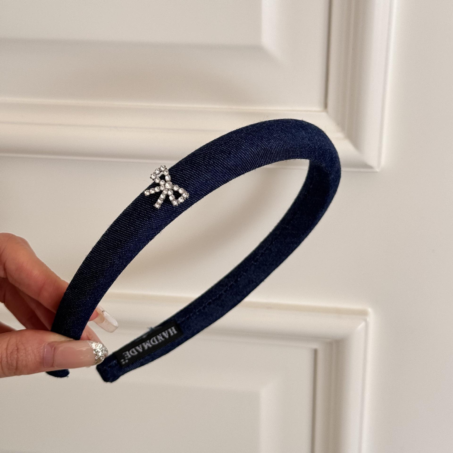 

Повязка на голову для женщин, аксессуары для волос, лента, корейский, стразы, бант, обруч, винтажный, популярный, ведущий, модный, макияж, k-pop, йога, новинка