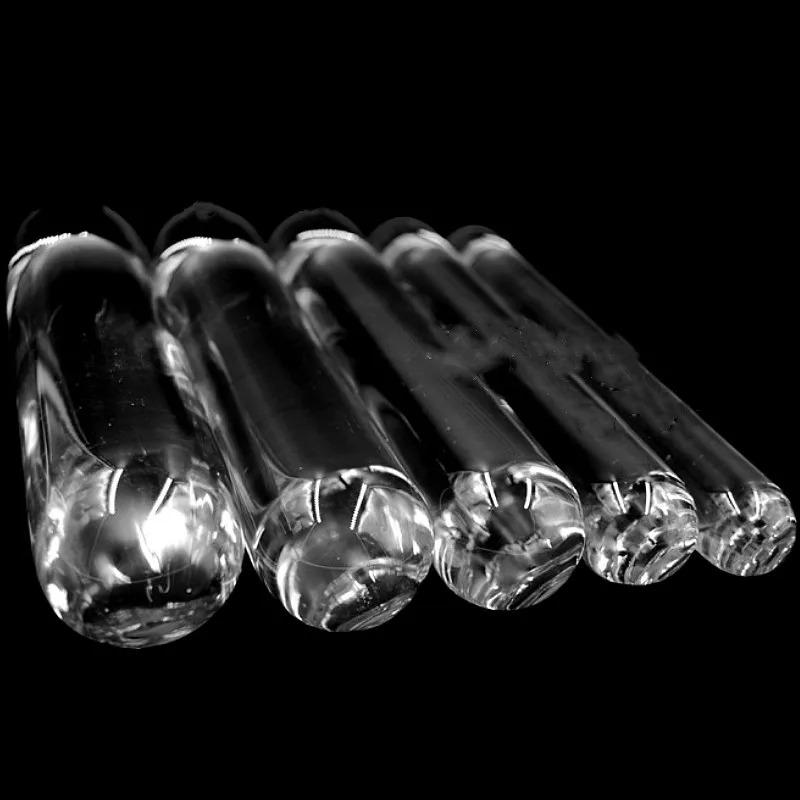 Smooth Long Anal Sex Toy of Crystal Clear Circular Column Glass Dildo Butt Plug for Couple Opening Anue Peep Vagina