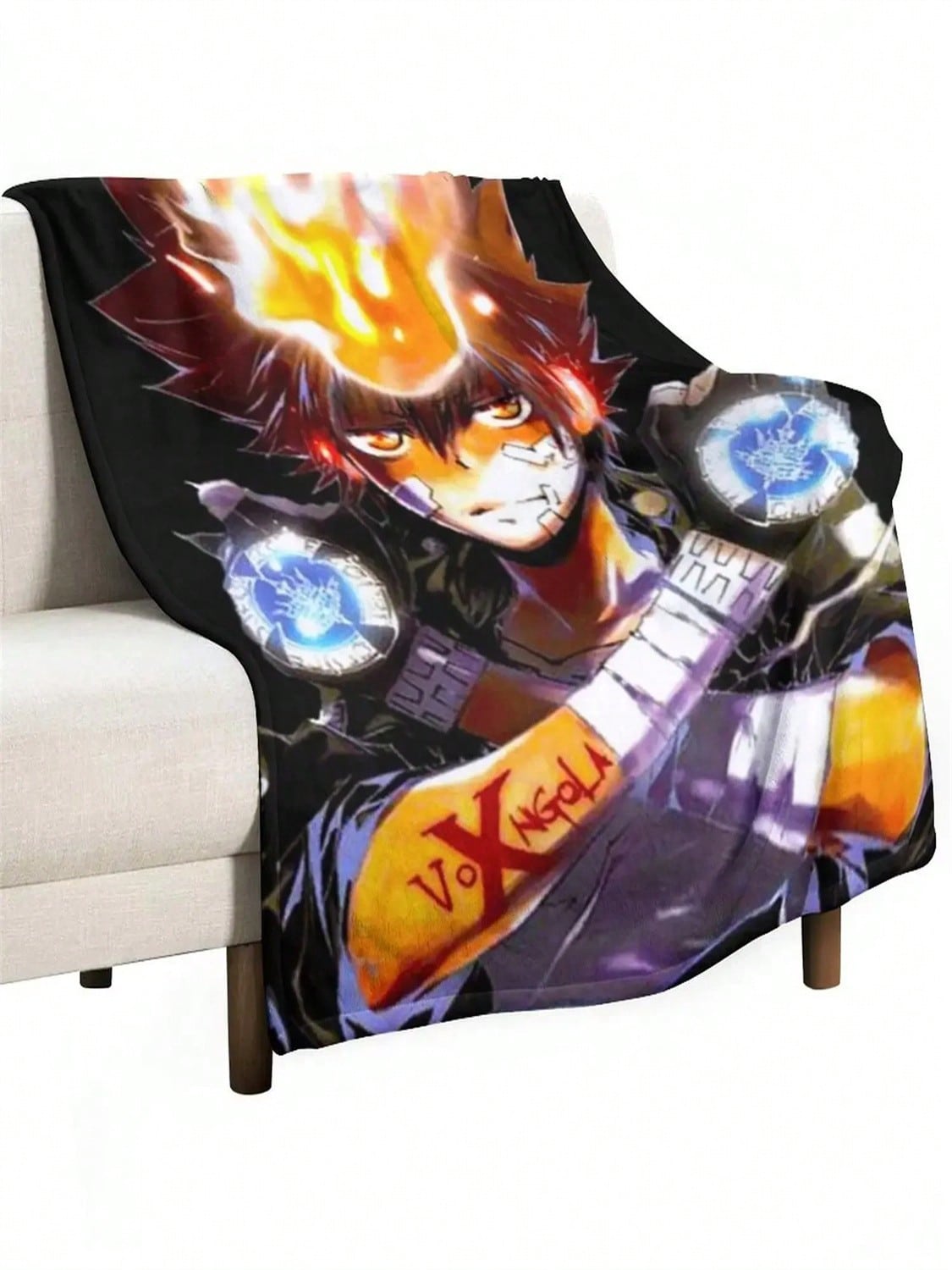 Katekyo Hitman Reborn Цунаёси Савада Плед Роскошный Плед Зимние Постельные Пледы#Цвет_MULTI,Размер_150X200СМ 75X95CM