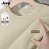 JEEP SPIRIT Men's Loose Fit Round Neck Pullover Sweatshirt