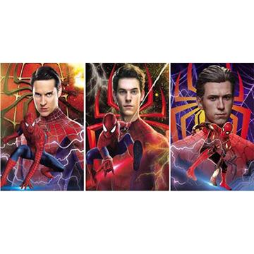 Animazione 3D poster tridimensionale gradiente raster pittura poster di Spider-Man Iron Man raster nudo