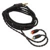 Replacement Headphone Cable OFC Earphone Cable Compatible for MMCX Headphone for SE215 SE315 SE425 SE535 SE846 Black