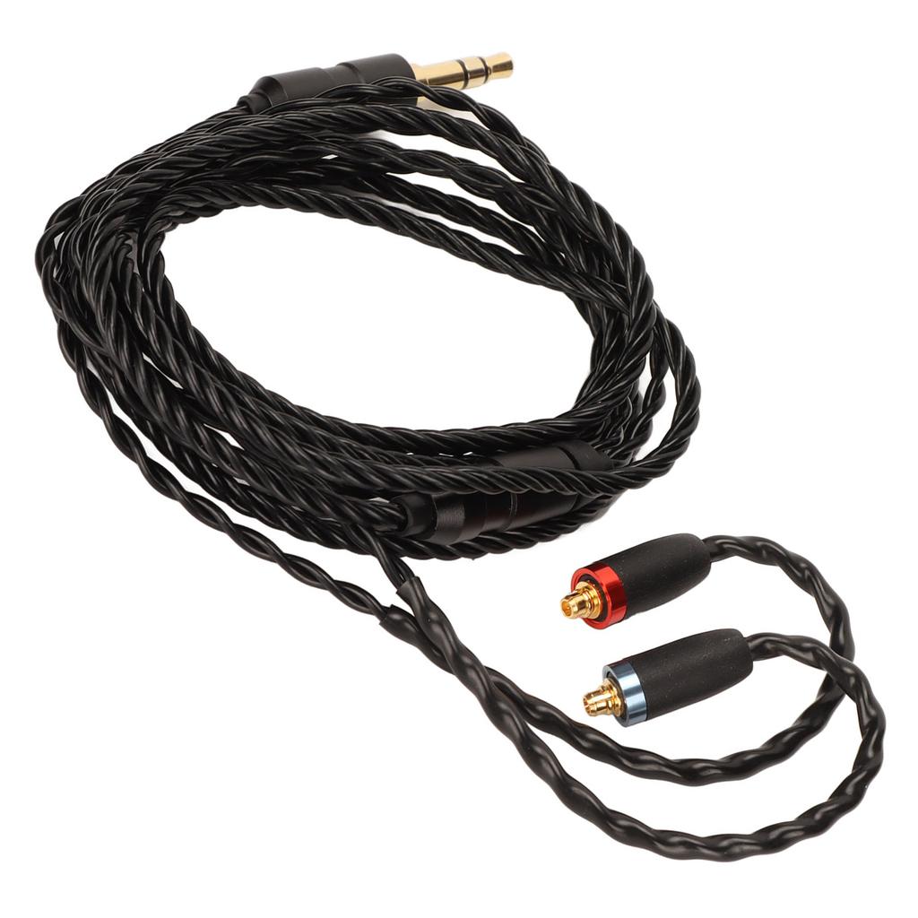 Replacement Headphone Cable OFC Earphone Cable Compatible for MMCX Headphone for SE215 SE315 SE425 SE535 SE846 Black