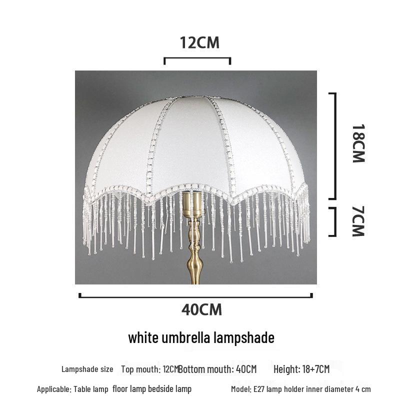 Retro Style Table Lamp with E27 Holder and Lampshade for Bedroom or Bedside