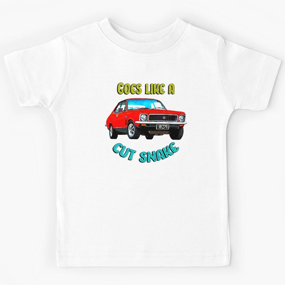 LJ Torana GTR XU-1 – Goes Like a Cut Snake Kids T-Shirt 130