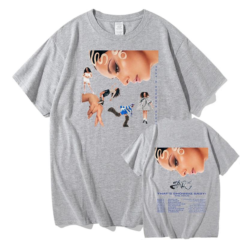 Harajuku JADE THAT S SHOWBIZ BABY Koszulki Bawełniane Koszulki Hip Hop dla Mężczyzn Plaża Y2K Retro Nadruk Unisex Topy Streetwear