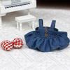 For 17cm/38cm Labubu Doll Clothes Fashion Denim Dress Doll Clothes Color Match Dress Dolls Accessories Cute Decoration Little Clothes