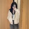 Women's Trendy Hooded Zip-Up Sweatshirt - Petite, Lightweight, Casual Cardigan for Spring and Autumn